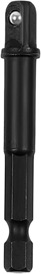 Aloanes 3/8-inch Drive Impact Drill Adaptor 65mm, High-Torque 6-Point, Heavy-duty Chrome Vanadium Steel Socket.