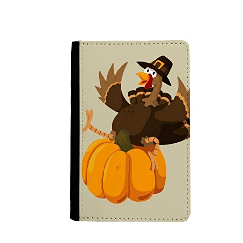 Étui portefeuille de voyage motif citrouille Happy Thanksgiving protecteur passeport