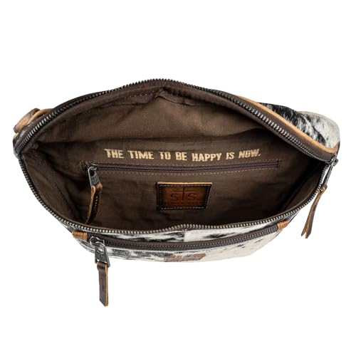 STS Ranchwear Womens Vaquero Sachi Cowhide/Tan Leather Sling Bag OS4