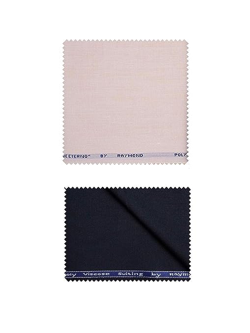 raymond Trouser- Shirt Fabric Combo Box (Multicolour, Unstitched, All Weather Fabric) (BLUE PANT +BEIGE SHIRT)-picture-46