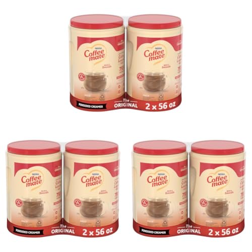 Nestle Coffee mate Coffee Creamer, Original, Non Dairy Powder Creamer, 56 Ounce (Pack of 6)