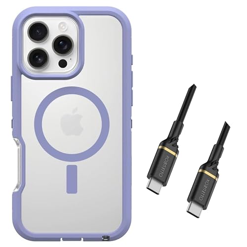 Coque antichoc iPhone 16 Pro Max OtterBox Defender XT MagSafe avec câble USB-C