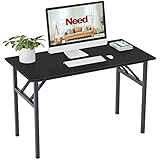 Need Home Office Desk 47 inch - No Assembly Folding Computer Table with BIFMA Certification,Computer Table Workstation Perfect for Teens/Office/Home