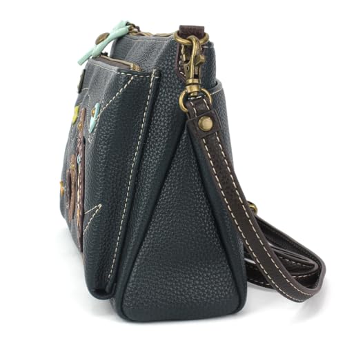 Image of CHALA RFID Protected Vegan Leather Deluxe Crossbody Bag with Adjustable Straps