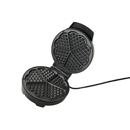Waffeleisen Deski Edelstahl schwarz 1000 Watt Waffelautomat – Bild 4