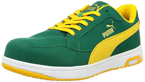 ワークシューズ HERITAGE グリーン&イエロー 27.0 cm 3E