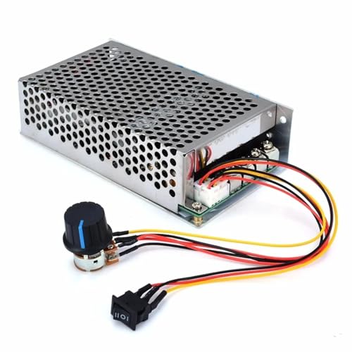 NUEAYMS Motor Engine Speed Controller DC10-50V 100A 3000W Programmable Reversible 0-100% Control Motor Speed Regulator