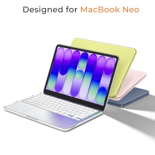 Image of EooCoo for MacBook Neo Case 13 inch 2026, 100% Match Color, Matte Clear