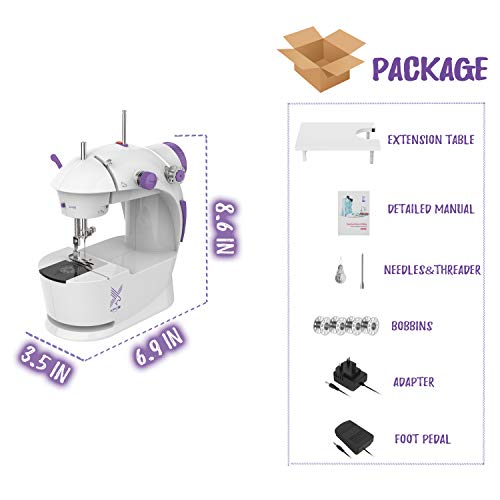 KPCB Mini Sewing Machines with Foot Pedal