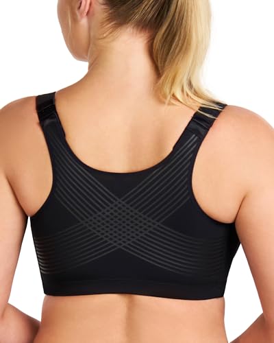 Image of HSIA Posture Bras for Women - Front Closure Bra for Women No Underwire Back Support Plus Size Full Coverage Bra