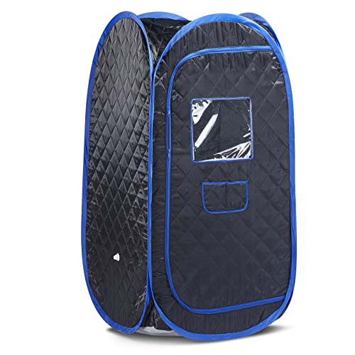 Smartmak Tente de sauna à vapeur - Grande taille - Portable - Pour une personne - Noir Cover