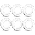 Tap Light Push Lights, 6 Pack Portable Bright LED Puck Light Touch Light Night Lights Push Lights Battery Operated Under Cabinet Lighting for Closet Kitchen Under Counter Classroom Indoor Outdoor