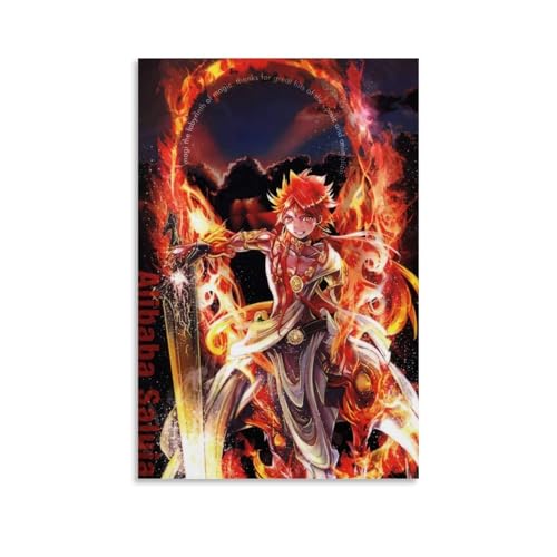 JMQPMDU Magi The Labyrinth of Magic Hot Blooded Dynamic Anime Poster Wall Art Decorative Painting Bedroom Painting Posters 30x45cm (30x45cm) Unframe-style