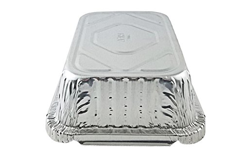Handi-Foil 1 1/2 lb. Oblong"Deep" Take-Out Food Storage Container w/Dome Lid (Pack of 100)