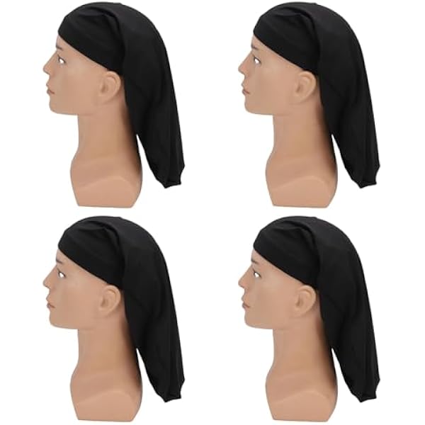 Annadue Эластичная шапочка для дредов щит с длинными косами 4-секционная широкая эластичная шапочка для мужчин и женщин для спящих волос с дредами идеально подходит для сна или повседневного использования один