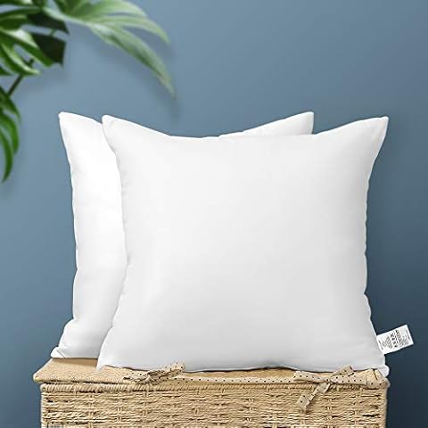 Artscope Set of 2 Pillow Filling Inner Pillow Inserts Pillow Plump Luxury Decorative Cushion Premium Pillow Set for Bedroom Livingroom Bed Sofa Couch Outdoor (45 x 45 cm) Cover