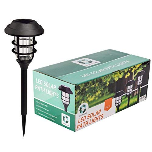 GIGALUMI Solar Pathway Lights Outdoor, Waterproof Outdoor Solar Lights for Garden, Landscape, Path, Yard, Patio, Driveway, Walkway- (8 Pack)