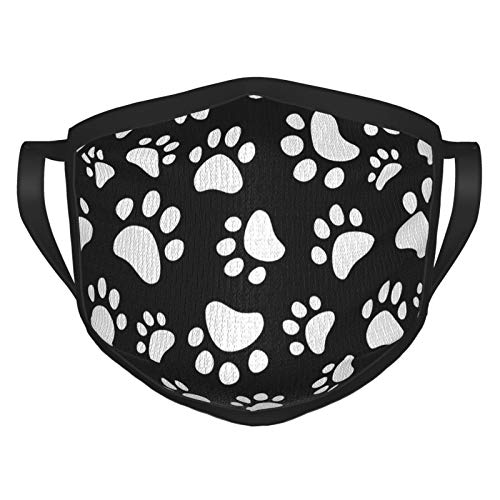 MSGUIDE Hundepfote Damen Gesicht Mund Abdeckung Herren Outdoor Schutz für Sport Camping Radfahren Motorrad Laufen Cover