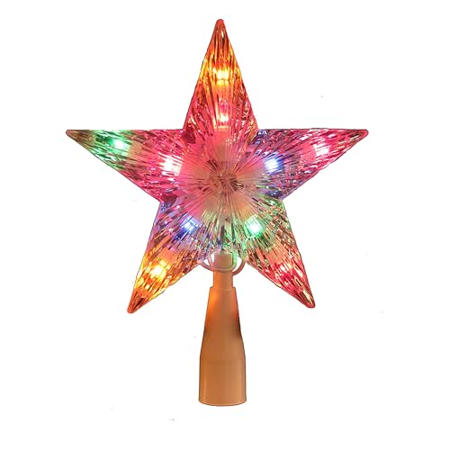 Kurt Adler Multi-Colored Crystal Star Treetop