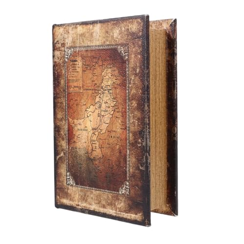 Materiali Funzionali: Costruita con legno e materiali PU, la scatola per libri vintage garantisce una struttura solida e una superficie piacevole al tatto, assicurando una protezione affidabile e un utilizzo comodo nel tempo
