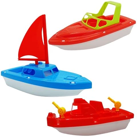 3 Pack Toy Boat Bath Toys for Kids & Toddlers Cover