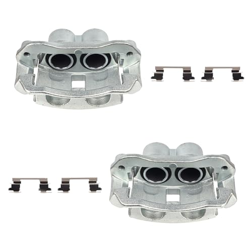 Image of Autoround 18B4934 18B4935 Rear Disc Brake Caliper Assembly w /Bracket Fit for 2003-2020 Chevrolet Express 2500 / Express 3500, 2003-2020 GMC Savana 2500 / Savana 3500, Both Driver Passenger Side