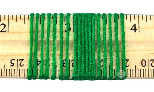 Image of 10-Pack of Yonkey Monkey Fingering Weight Yarn - 70% Rayon derived from Bamboo, 30% Cotton - Imported - Christmas Green 9064