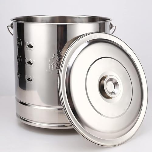 Lunyong 焼却炉 家庭用 無煙、蓋とハンドル付き小型焼却炉火災ビン焼却炉バレル、ヤードガーデン用1セット炉燃焼ビン (M)