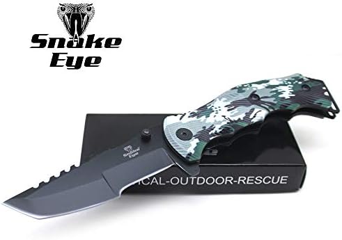 Snake Eye Tactical Heavy Duty Huntsman Folding Pocket Knife Outdoors Hunting Camping Fishing