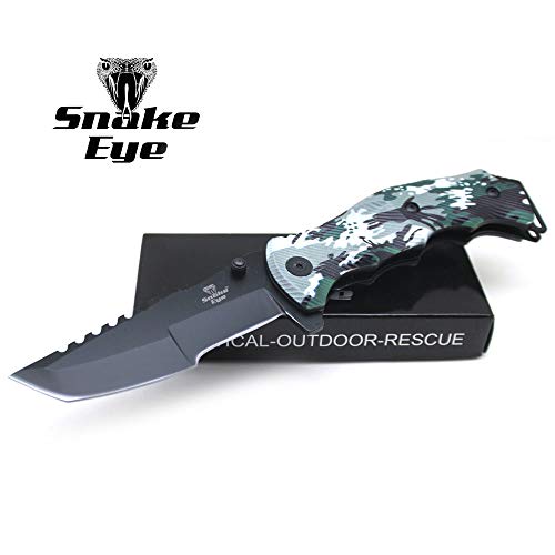 Snake Eye Tactical Heavy Duty Huntsman Folding Pocket Knife Outdoors Hunting Camping Fishing