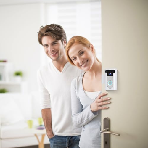 Anti-Theft Video Doorbell Mount Compatible with Ring / Blink Wireless Video Doorbell, Not Block Doorbell Motion Sensor, No-Drill Mounting Bracket Wedge Adapter Holder Accessories, White - Thumbnail 7