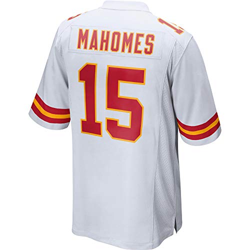 JERWY Men's/Women's/Youth_Patrick_Mahomes_#15_White_Sportswears_Football_Game_Jersey