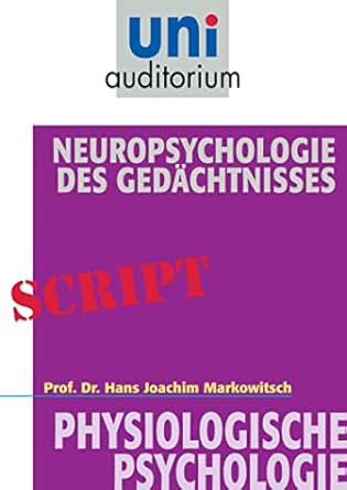 Neuropsychologie des Gedächtnisses: Physiologische Psychologie (German Edition) book cover