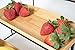 Nature's Kitchen Bamboo Wood Serving Tray Set for Dessert Coffee Appetizers, 3 Pack of 12 x 5.75 Inch Serving Platters