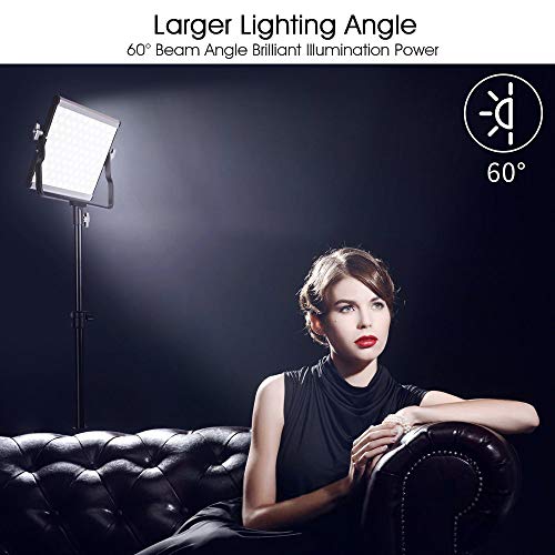 xfyx LED-Videoleuchte mit verstellbarem Stativständer-Studioleuchten-Kit und breiter Angel-LED-Fotobeleuchtung für… – Bild 5