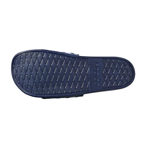 Image of adidas Performance Men's Adilette Comfort Sandal, Dark Blue /White /Dark Blue, 11 M US