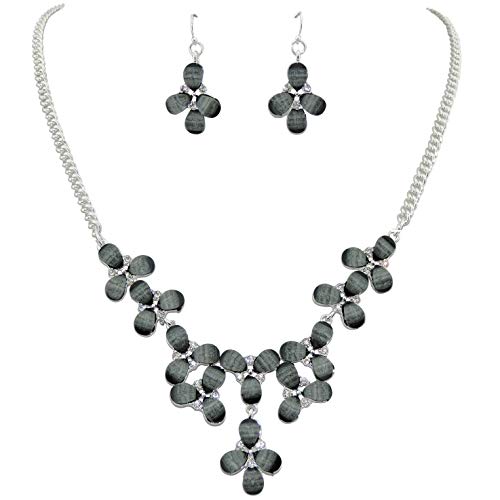 Firstmeet Vintage Openwork Collar Necklace for Daily and Evening Dress (XL-1095-Black)