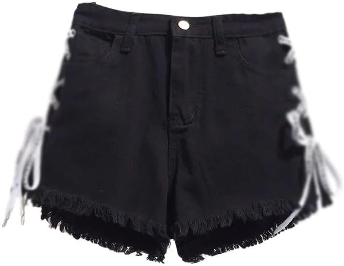 Summer High Waist Short Pants Wide Leg Korean Casual Women's Jean Denim Shorts