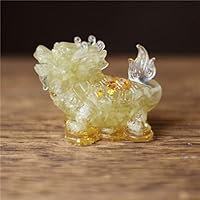 天然石　セレナイト　貔貅(ヒキュウ) と龍亀(ロングイ) ペアの置物 天然石 セレナイト 貔貅(ヒキュウ) と龍亀(ロングイ) ペアの置物