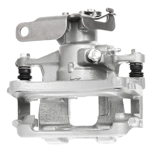 Image of Detroit Axle - Rear Left Brake Caliper for Ford 2015-2019 Transit-150 | Transit-250 Transit-350 HD, Driver Side Disc Brake Caliper with Bracket 2016 2017 2018 Replacement