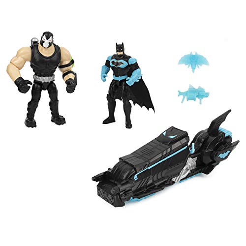 DC Comics Batman Moto-Tank Vehicle with 4-inch Bane Action Figure and Exclusive Batman Action Figure, Kids Toys for Boys