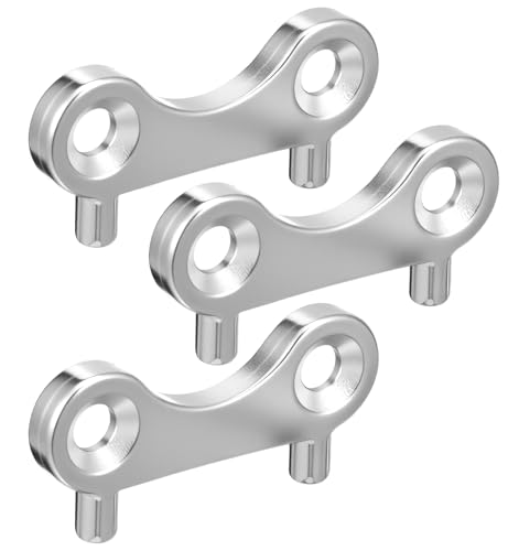 ValueBargain Boat Gas Cap Key, 3Pcs Stainless Steel Boat Gas Cap Key Replacement Tool for Marine Fuel Water Tank, Durable & Easy to Handle Wide Compatibility Marine Accessories