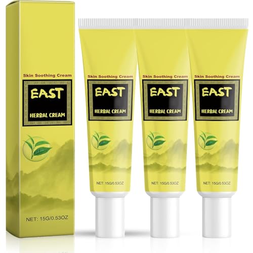 Sonrisas y alegrías de crema herbal, crema herbal natural de Asia oriental, cremas hidratantes naturales con botánicos, ungüento de hierro calmante e hidratante para el cuidado de la piel (3pcs)