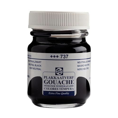 Talens PLAKKAATVERF EF 50ML NTR ZWART, 1 ml (Pack of 1)