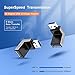 Oxsubor USB 3.0 Adapter 90 Degree Male to Female Combo Vertical Up and Down Angle Coupler Connector