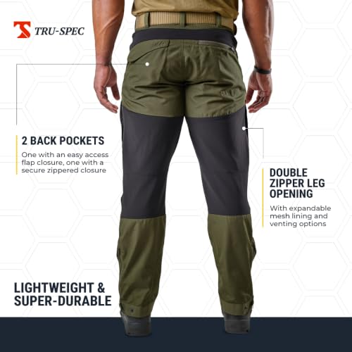 Image of Tru-Spec Xpedition Tactical Pants for Men - Water-Resistant Outdoor Work & Hiking Pants with Dual Zippered Cooling Vents