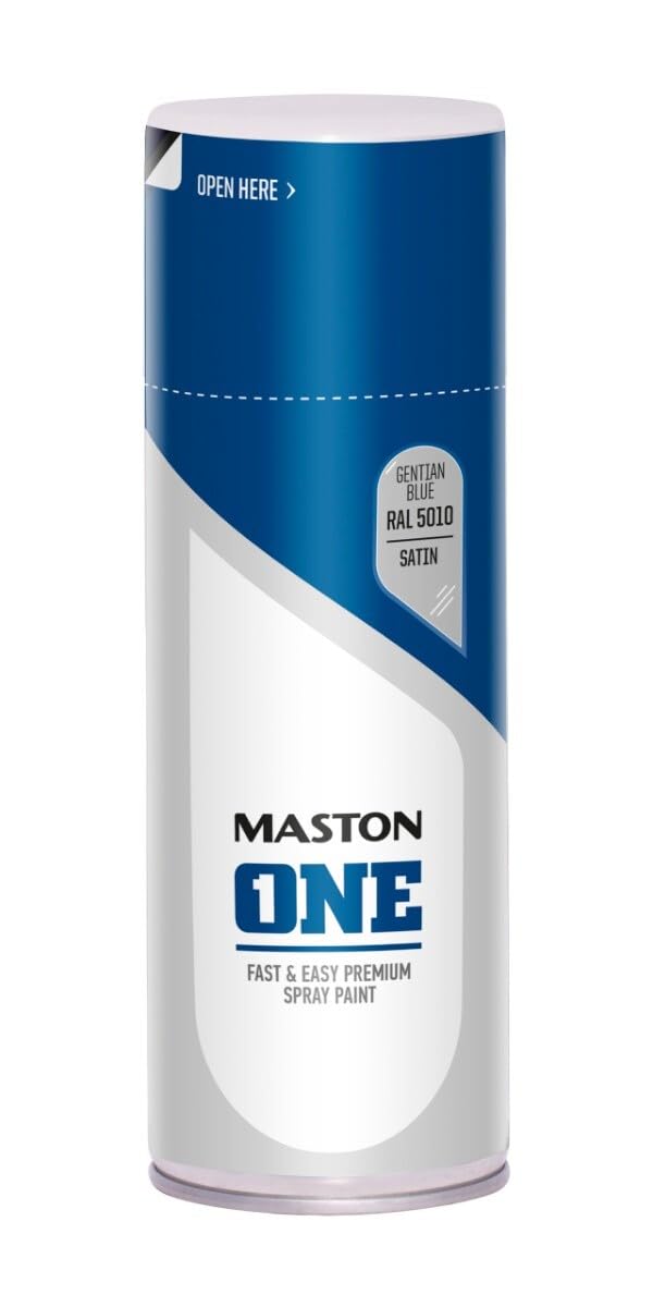 Maston Spray Paint ONE - Satin Gentian Blue RAL5010 400ml