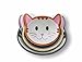 Culinary Chef Cat Cat Measuring Cups/Ceramic Baking Bowls Set Nested Cute Happy Kitten Faces makes Perfect Novelty Gift for Cat and Food Lovers