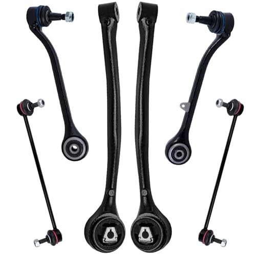 Image of Detroit Axle - Front Lower Forward Rearward Control Arms Sway Bar Links Replacement for 2004 2005 2006 2007 2008 2009 2010 BMW X3