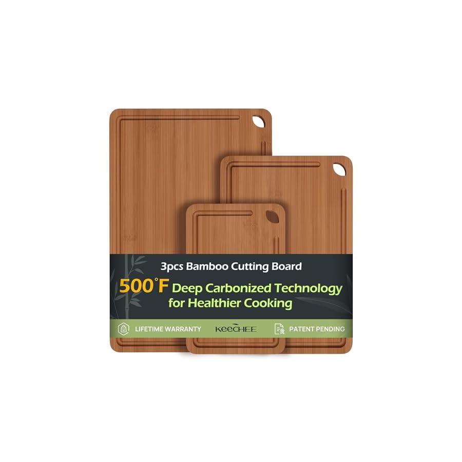 Bamboo-Cutting-Board-Durable-Wood-Cutting-Boards-for-Kitchen-with-Deep-Juice-Grooves-Built-in-Handles-Ideal-Charcuterie-Chopping-for-Meat-Vegetables-Perfect-Kitchen-Gift-for-Home-Cooks Bamboo Cutting Board